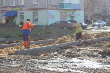 Благоустройство и асфальтирование микрорайона в Уручье