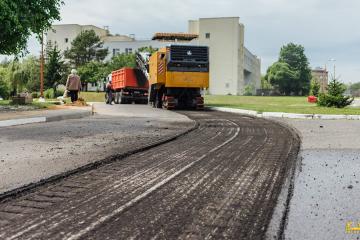 Ремонт асфальта в детской больнице на ул. Якубовского 2025