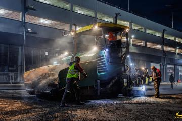 Ремонт парковки ТЦ «Аутлето» на проспекте Жукова в Минске 2025