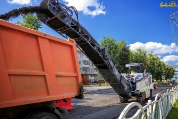 Замена асфальтобетонного покрытия городских улиц