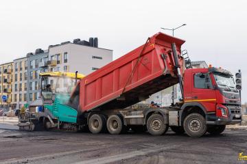 Строительство дорог и пешеходных дорожек в ЖК «Зеленая Гавань» 2025