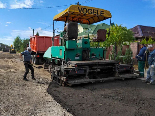 Укладка асфальтовой крошки (асфальтогранулята) в Минске